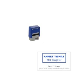 İsim Kaşesi — Otomatik 30×12 mm (2-3 Satır)