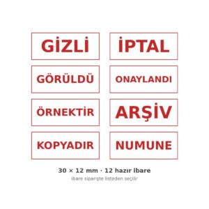 Hazır ibare kaşe